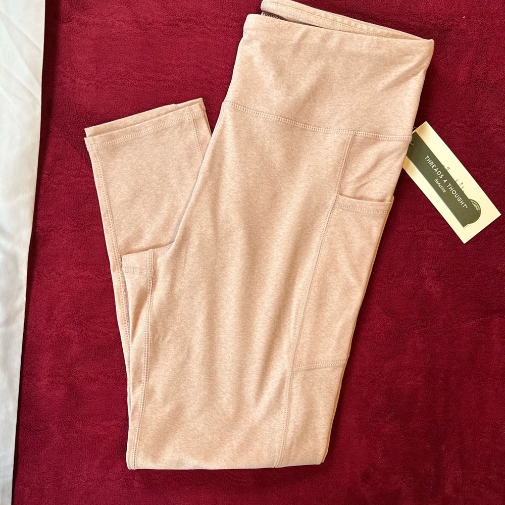 Threads 4 Thought Women's Leggings in Light Tan